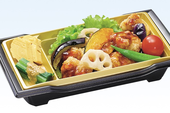 若鶏黒酢あんかけ弁当(おかずのみ)