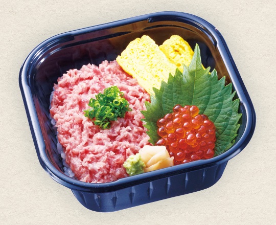 天然インドまぐろねぎとろいくら丼（シャリ大盛）