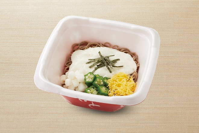 彩りとろろうどん