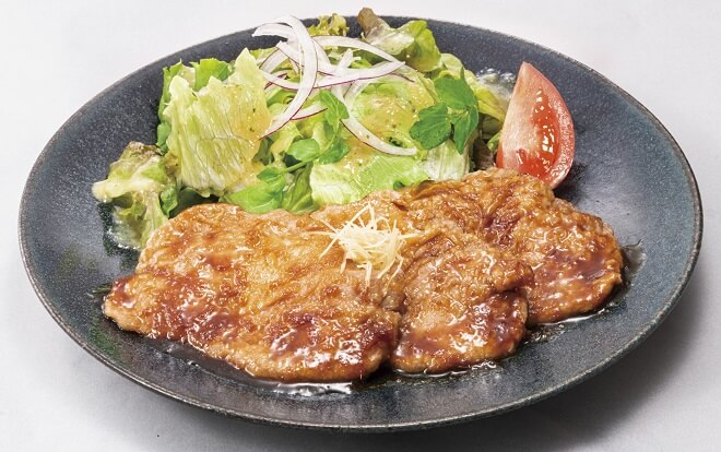 四元豚ロース生姜焼き(ライス付)